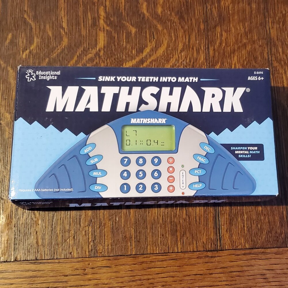 MathShark Portable Electronic Math Game Math Practice Fun Engaging